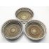 Set Of 3 Wine Bottle Coasters - Silver Plated - Vintage (#100512) 6