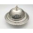 Unusual Large Victorian Butter Dish - Ex Silver Plated & Glass - Antique (#100545) 7