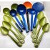 Vintage Job Lot Of Enamel Jug And 13x Utensils / Serving Spoons / Ladles (#100549) 2