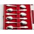 Chippendale Pattern Demitasse Coffee Spoons Cooper Bros Silver Plated Cased (#100555) 3