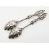 Pair Of Victorian Squirrel Oak & Acorn Berry Jam Spoons - Silver Plated Antique (#100559) 5