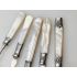 5x Mother Of Pearl Handled Jam Spoons Sardine Fork Etc Silver Plated Antique (#100598) 2