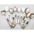 Job Lot Of Mother Of Pearl Handled Flatware Spoons Forks Etc Silver Plated (#100602) 4