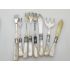 Job Lot Of Mother Of Pearl Handled Flatware Spoons Forks Etc Silver Plated (#100602) 8