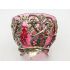 Wmf Cranberry Glass & Silver Plated Sugar Bowl + Another Antique (#100604) 9