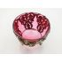 Wmf Cranberry Glass & Silver Plated Sugar Bowl + Another Antique (#100604) 10