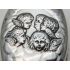 Sterling Silver Reynolds Angels Cherubs Hair Brush Sheffield 1907 Antique (#100615) 3