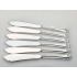 Jesmond Pattern - Set Of 6 Fish Cutlery Knives - Silver Plated Epns A1 Sheffield (#100652) 4
