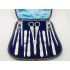 Beautiful Venetian Pattern Fruit & Nut Set Silver Plated Mother Of Pearl - Cased (#100665) 6