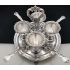 Elkington Early Electroplate 1845 Egg Cup Cruet Set Antique Silver Plated (#100666) 2