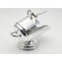 Lovely Barker Ellis Coal Scuttle Form Sugar Bowl With Scoop Silver Plated (#100674) 5