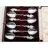 A.j. Bailey Lovely Set Of 6 Coffee Spoons - Silver Plated - Antique Epns (#100688) 6