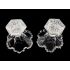 Pair Antique Thick Heavy Cut Glass Salts Probably Irish Georgian - Slight A/f (#100698) 5