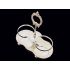 Antique Silver Plated Twin Bottle Stand With Royal Doulton Decanters (#100708) 6