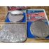 Vintage 8x Dinner Table Place Mats + 3 Serving Mats - Chased (#100710) 2