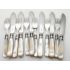 Mother Of Pearl Handled Fish Cutlery Set Silver Plated 1917 Sterling Ferrules (#100712) 6