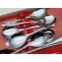 Vintage 13 Piece Boxed Chrome Plated Fruit Pudding Spoons & Forks Set 1948 (#100732) 2