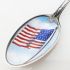 Antique 22g Sterling Silver Enamel Missouri Souvenir Spoon Gorham American Flag (#58050) 2