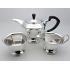 Art Deco 3 Piece Silver Plated Tea Service Set - Sheffield - Vintage (#59557) 11