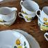 Royal Vale Yellow Roses 21 Piece Tea Cup Saucer Plate Service - Vintage (#59836) 4