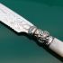 Mother Of Pearl Handled Shorter Length Cake Knife -  Silver Plated Antique (#60383) 3