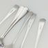 6x Ridged Handle Jam & Cream Etc Spoons - Silver Plated -  Antique & Vintage (#60608) 5