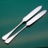 Pair Of Ornate Short Cake Knives - Jsd Epns Silver Plated Antique (#61127) 4