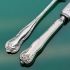 Louis Xvi Pattern - Short Length Cake Knifes Silver Plated Antique Epns (#61132) 2