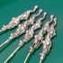 5x Antique Japanese 84 Silver Dragon Tea Spoons C. 1900 (#61215) 2