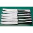 Hanoverian Pattern Set Of 6 Side / Dessert Knives Silver Plated Handles (#61267) 5