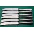 Hanoverian Pattern Set Of 6 Side / Dessert Knives Silver Plated Handles (#61267) 6