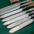 6x Mother Of Pearl Handled Cake Knives Silver Plated Epns (#61449) 2