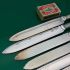 6x Mother Of Pearl Handled Cake Knives Silver Plated Epns (#61449) 3