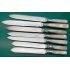 6x Mother Of Pearl Handled Cake Knives Silver Plated Epns (#61449) 5