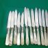 Bulk Lot 15x Mother Of Pearl Handled Small Cake Lemon Fruit Knives Silver Plated (#61450) 2