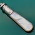 Mother Of Pearl Handled Rattail Pattern Jam Spoon Silver Plated Epns A1 (#61476) 3
