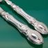 Gleaming Victorian Ornate Fish Servers Silver Plated Antique (#61481) 2