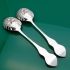 Pair Of Dessert Sized T&co Berry Bowl Spoons Silver Plated Antique (#61503) 4
