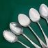 7x Bright Cut Silver Plated Jam & Cream Spoons Antique Epns (#61505) 2