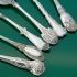6x Lovely Antique Jam & Cream Spoons Silver Plated (#61508) 2