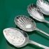 6x Lovely Antique Jam & Cream Spoons Silver Plated (#61508) 3