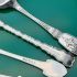 6x Lovely Antique Jam & Cream Spoons Silver Plated (#61508) 6
