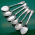 6x Lovely Antique Jam & Cream Spoons Silver Plated (#61508) 8