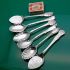 6x Lovely Antique Jam & Cream Spoons Silver Plated (#61508) 9