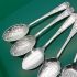6x Ornate Jam & Cream Spoons Silver Plated Antique (#61509) 2