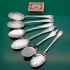 6x Ornate Jam & Cream Spoons Silver Plated Antique (#61509) 4