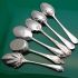6x Ornate Jam & Cream Spoons Silver Plated Antique (#61509) 5