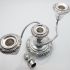 Silver Plated Squat Candelabra With Candle Snuffer Vintage (#61604) 2