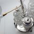 Ornate Victorian 6 Bottle Cruet Set Silver Plated & Glass Antique (#61616) 5