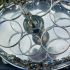 Ornate Victorian 6 Bottle Cruet Set Silver Plated & Glass Antique (#61616) 7